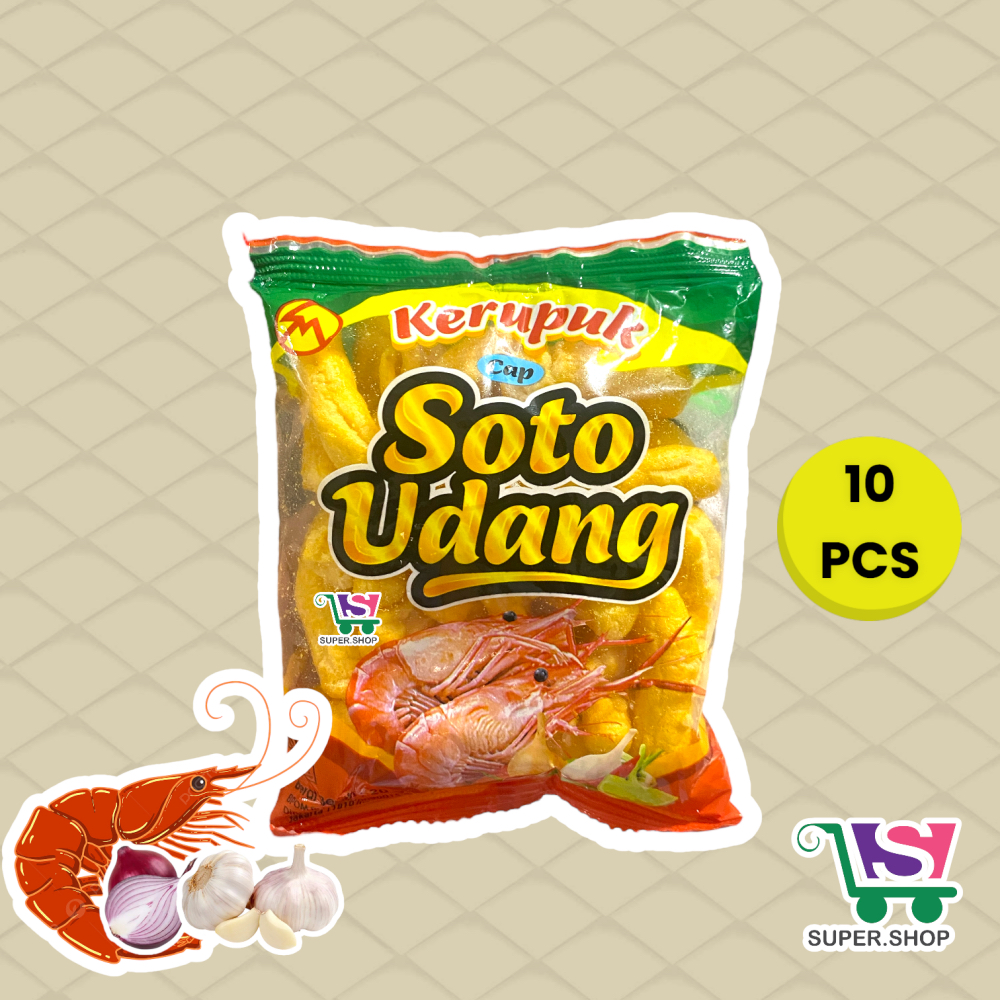 

Kerupuk Soto Udang Snack PACK (isi 10 pcs)