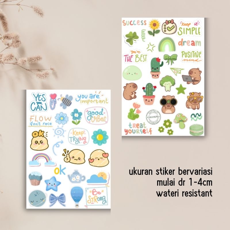 

Sticker Buku Motivasi, Lucu Aesthetic laptop Casing Buku