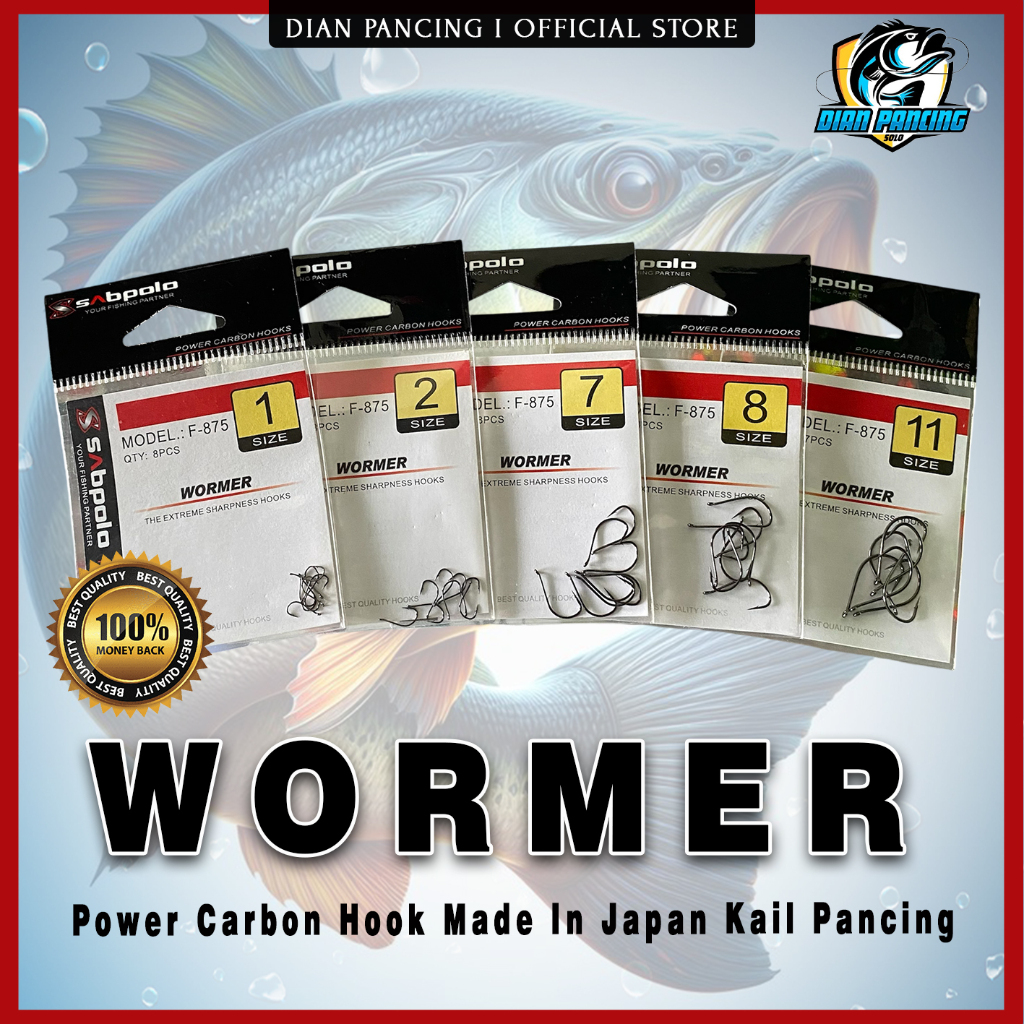 Mata kail pancing Sabpolo wormer F-875 / Akita / Sode