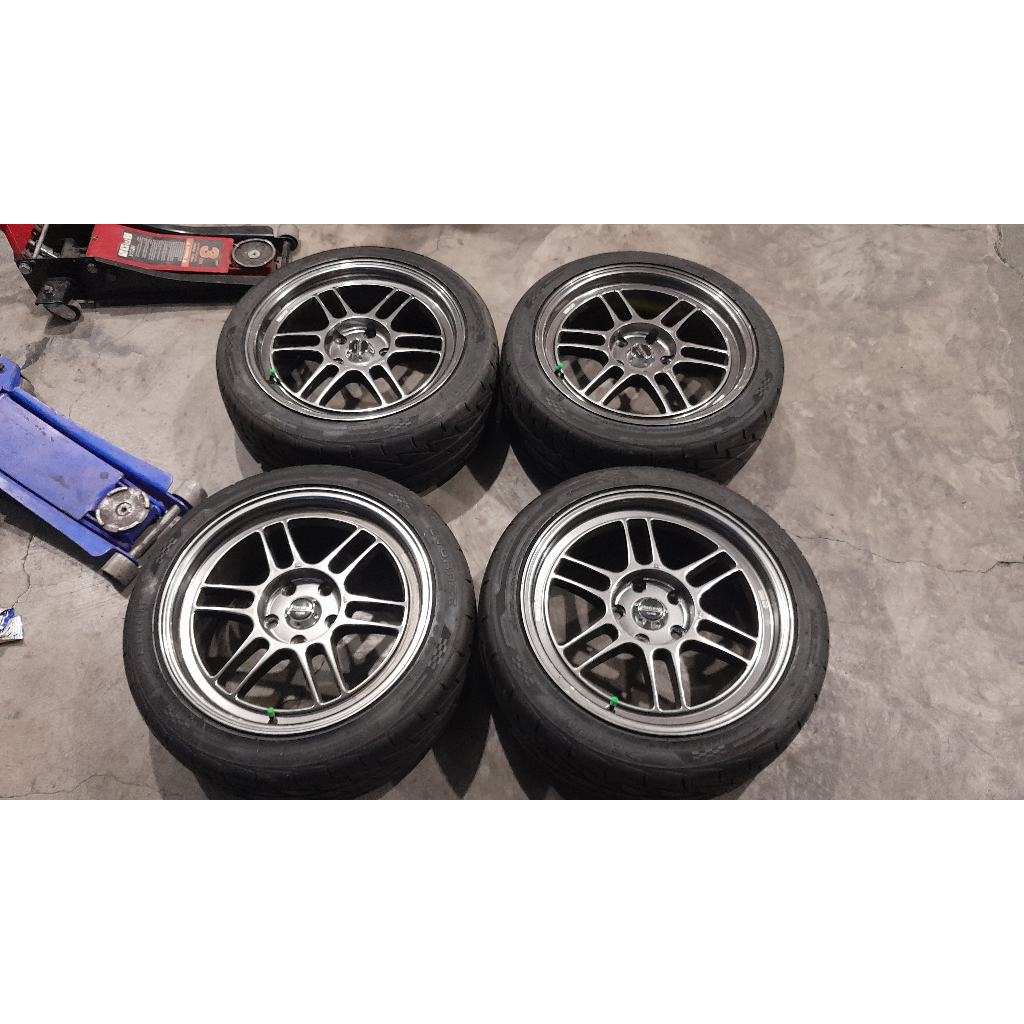 Velg Mobil Bekas Ring 17 Lubang 5 ENKEI RPF01 R17X8 5X114,3 BAN 215 45 R17
