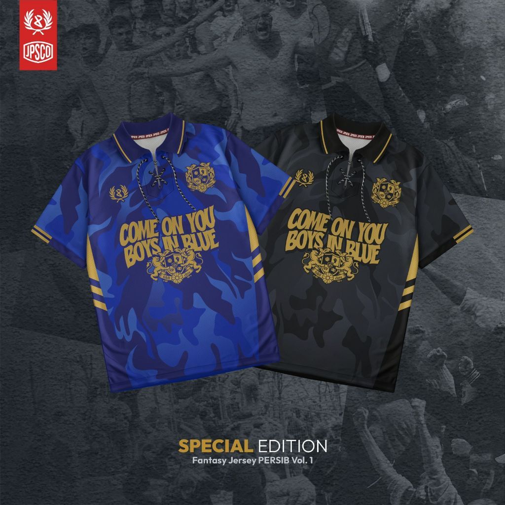 JERSEY KAOS VINTAGE RETRO PERSIB SPECIAL EDITION COME ON BOYS IN BLUE - MURAH MERIAH PRINTING SUBLIM