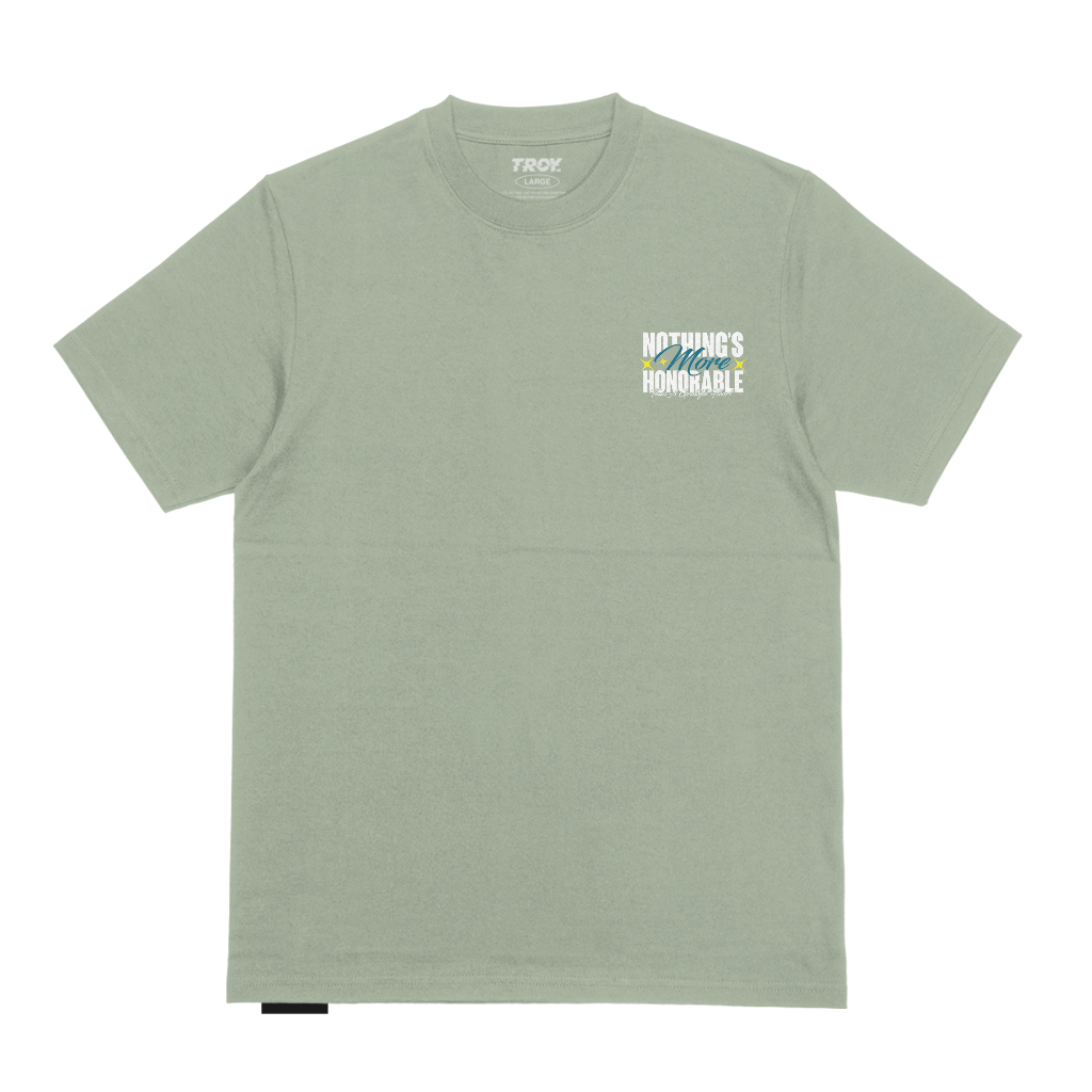 Troy Company T-shirt Sage Green Honorable - Kaos Lengan Pendek Kaos Hijau Sage MTD 2755