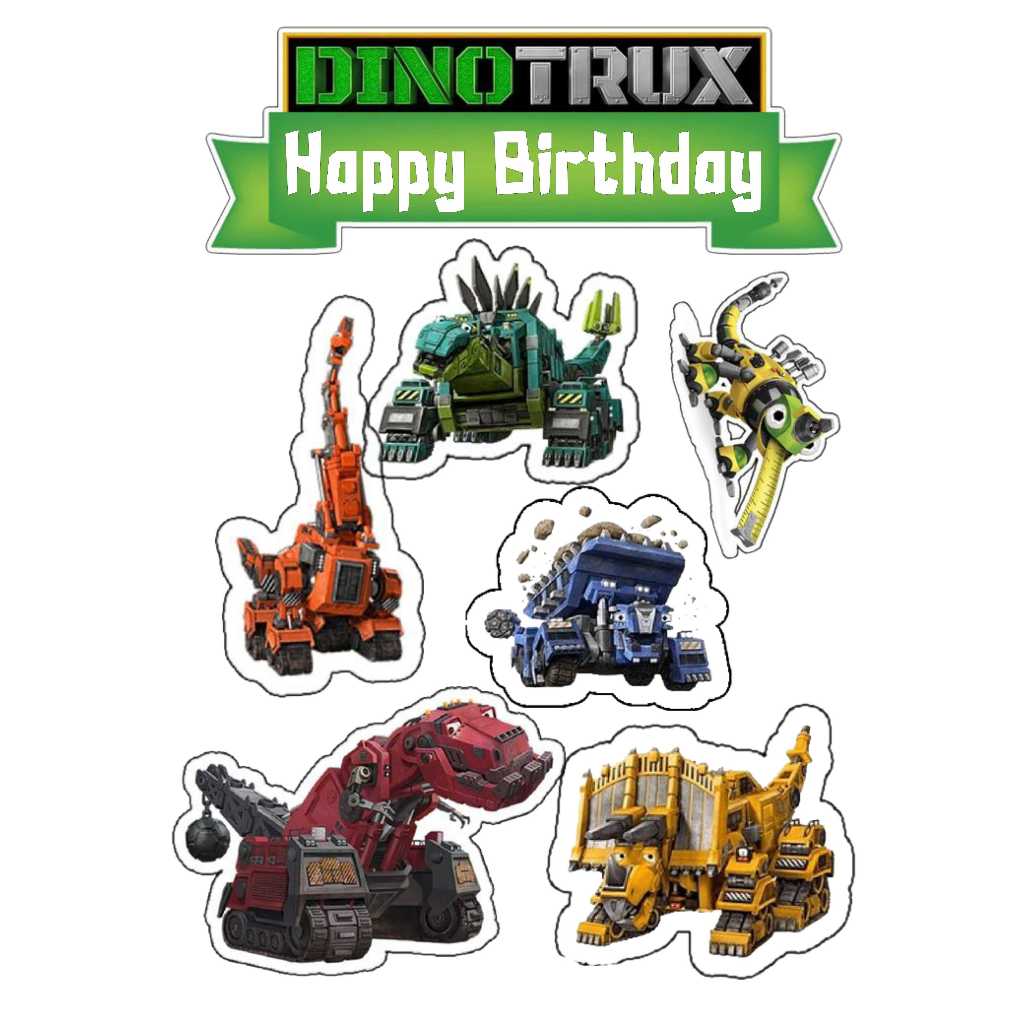 

TOPPER CAKE CUSTOM TOPPER ULANG TAHUN / HIASAN KUE CUSTOM DINOTRUX