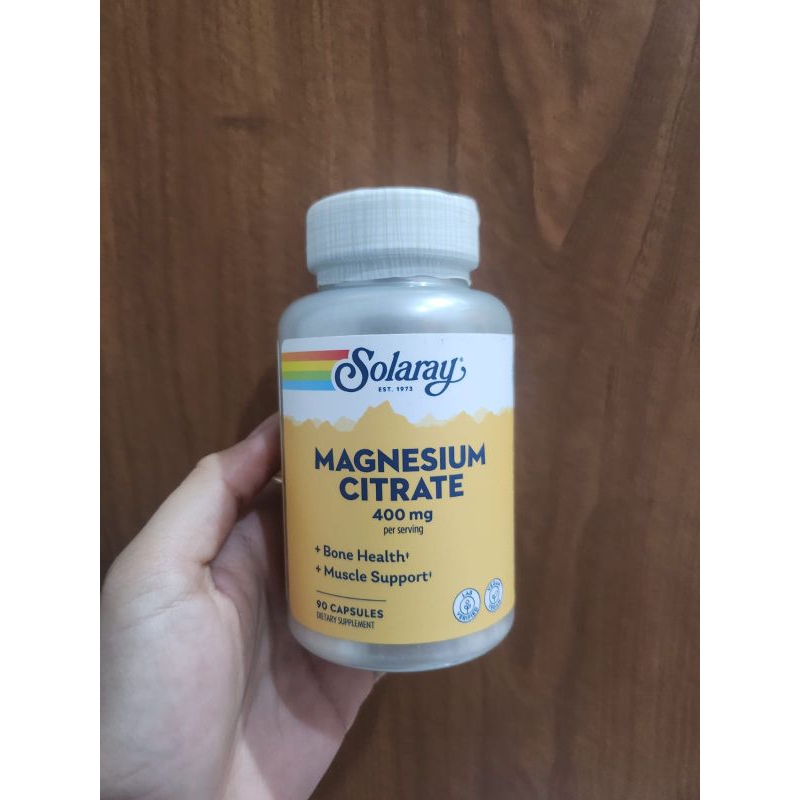 Solaray Magnesium Citrate 400mg 90 Capsules