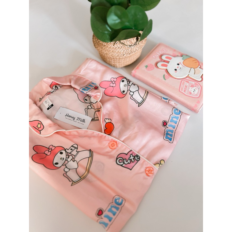 My Melody set piyama Silk HoneyMilk