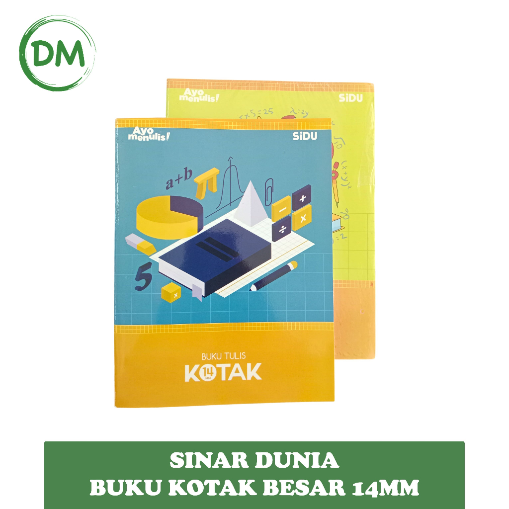 

SIDU BUKU KOTAK BESAR 14MM HARGA 10 BUKU 1 PACK