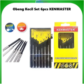 Obeng Kecil Set KENMASTER 6pcs Jam Jump Elektronik Kacamata