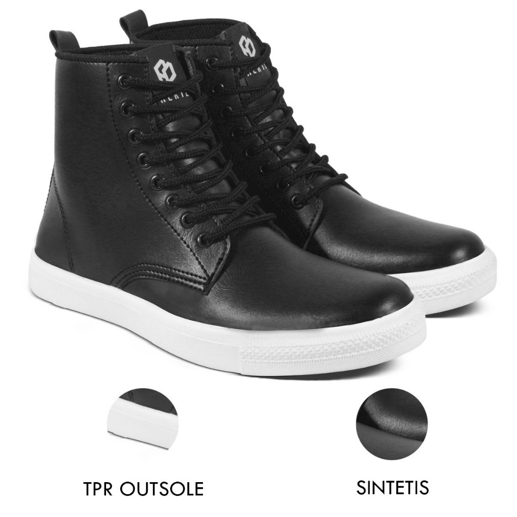 Sepatu Sneakers Tinggi Pria Sale H 3708 Brand Hertz Sepatu Kasual Kets Kuliah Kerja Hangout
