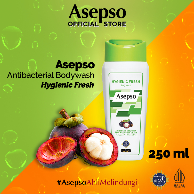 ASEPSO Sabun Cair Body Wash Hygienic Fresh - 250 ml