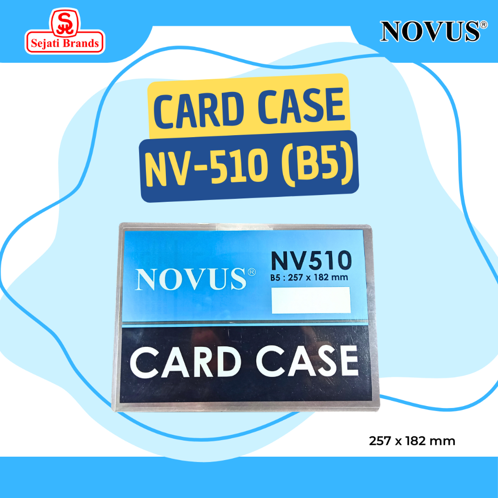 Novus Card Case NV-510 / Kantong ID card/ Plastik Dokumen Ukuran B5 (257 x 182 mm)