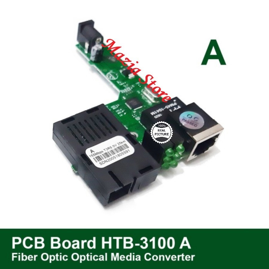 HTB 3100 Media Converter Fiber Optic Optic Board Only - HTB