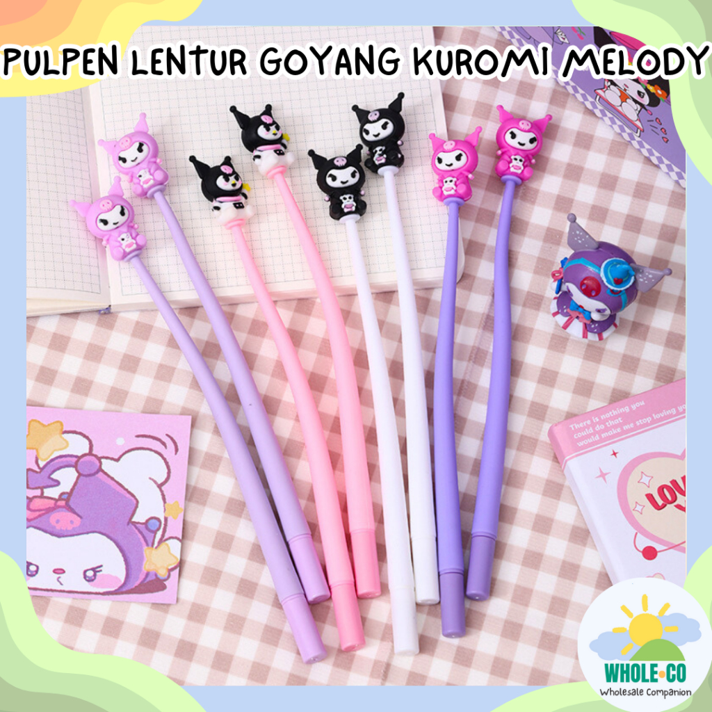 

Pulpen Gel Goyang Lentur Kuromi Melody Sanrio Premium Cute Devil Lucu Unik Imut Termurah Grosir Cod