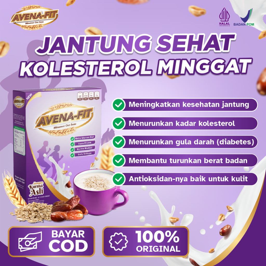 

Avenafit 100% Original - Sereal Oat Susu Solusi Menurunkan Kolesterol dan Mendukung Kesehatan Jantung Tulang serta Sendi Secara Alami Tanpa Efek Samping