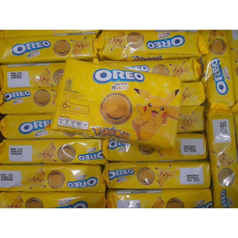 

oreo pokemon / oreo pikachu Spesial Edition (kuning) 165gr