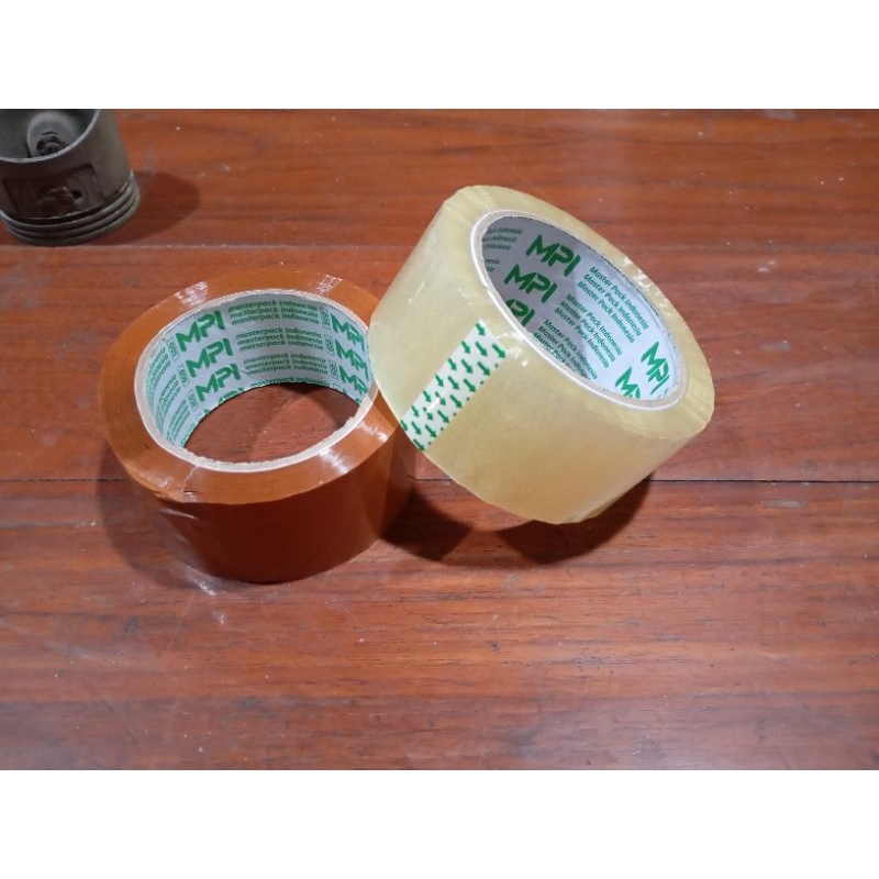 

Lakban Bening Coklat 100 yard × 45 mm | Lakban Murah Merk MPI Ekonomis | Lakban untuk Packing