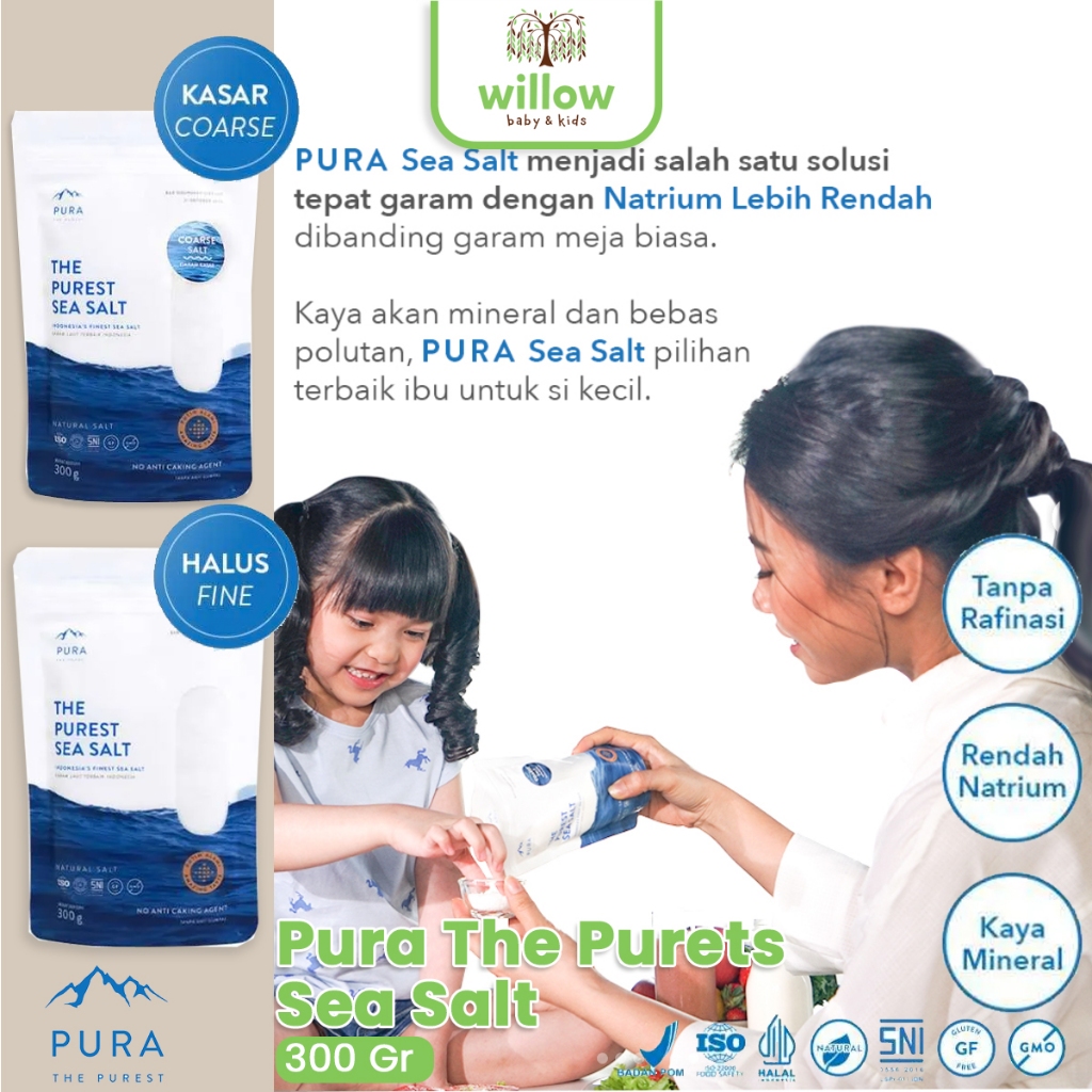 

Bumbu Masak - Pura The Purest Sea Salt 300Gr