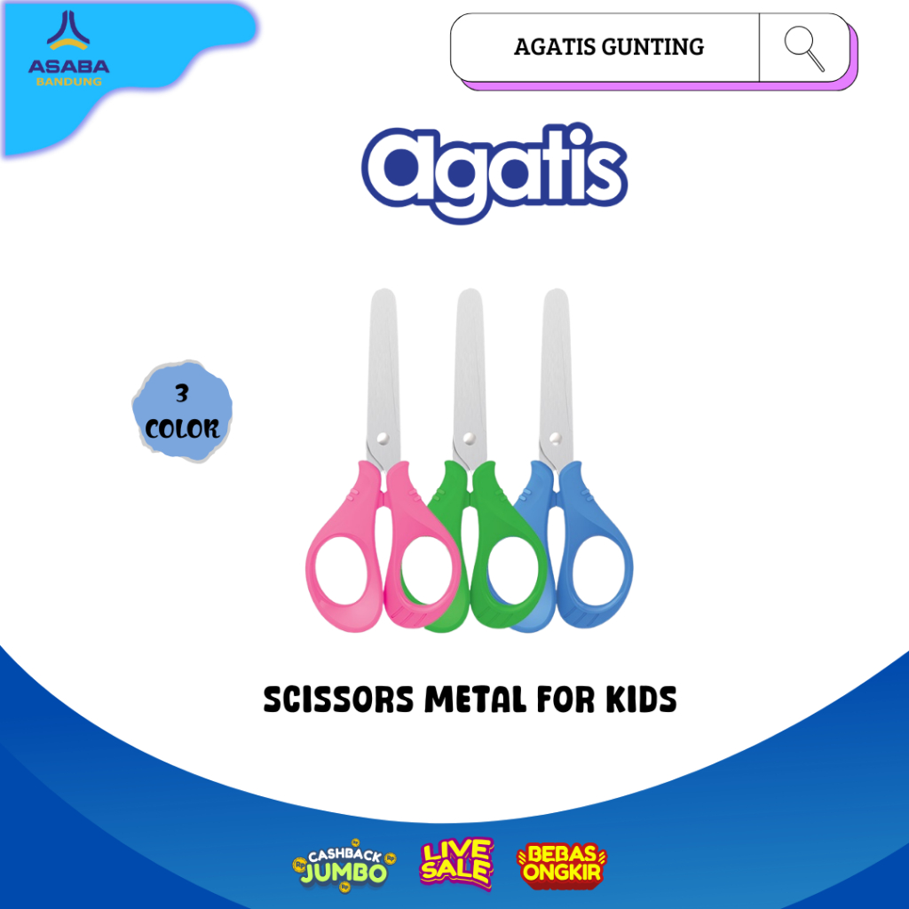 

Asaba Bandung - AGATIS GUNTING / SCISSORS METAL for KIDS