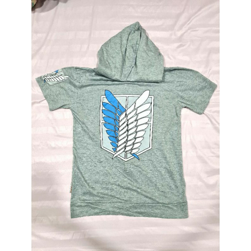 Jaket Hoodie Aot/ Hoodie Anime/ Hoodie lengan pendek