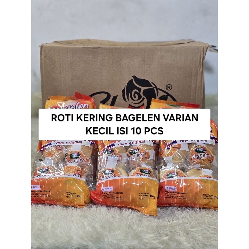 

Promo Murah Meriah! Roti Kering Bagelen Ukuran Kecil Isi 10 Pcs