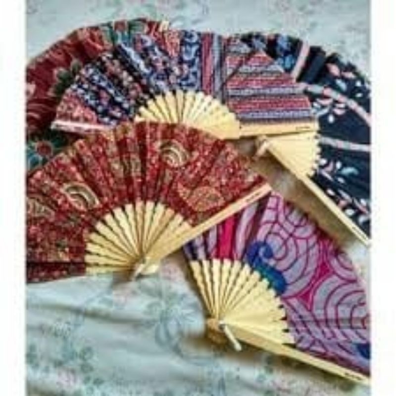 kipas tangan lipat batik kipas souvenir