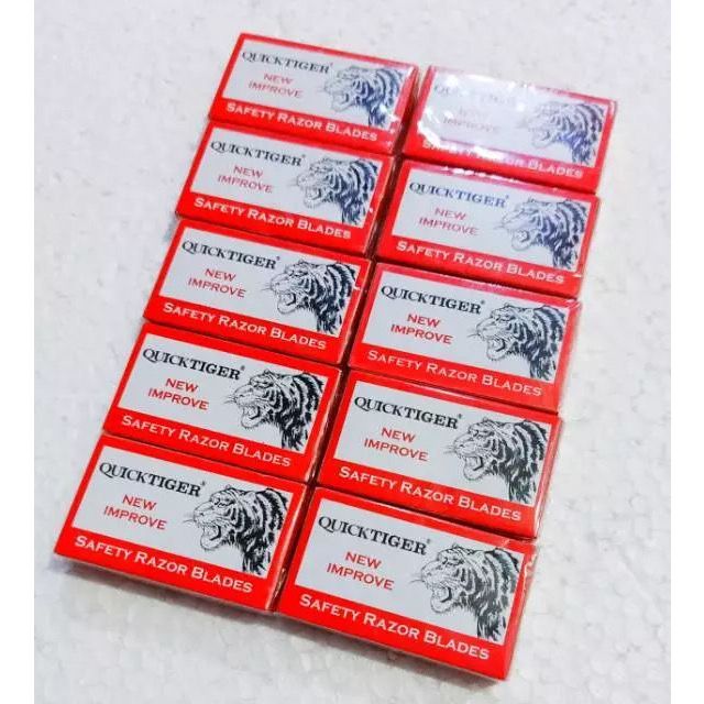Silet tiger quick isi 100 pcs silet cukur original