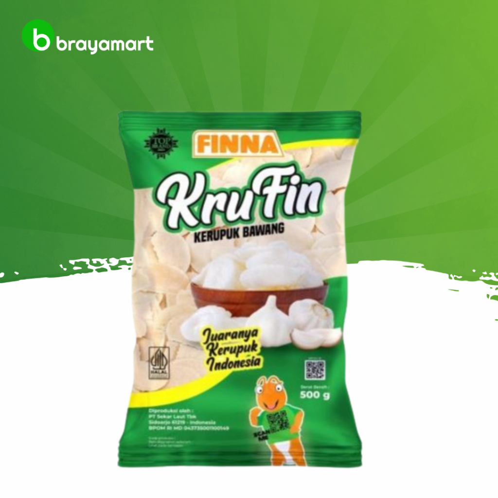 

Finna Krufin Kerupuk Bawang 500gr Brayamart