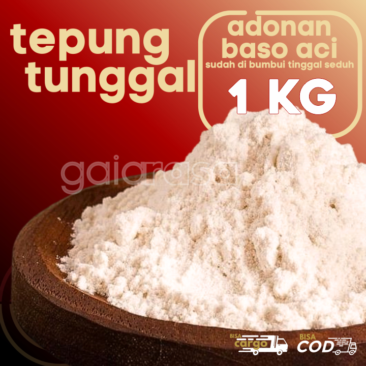 

Tepung untuk bahan membuat Cilok Pentol Baso Aci siap pakai 1KG by GaiaRasa