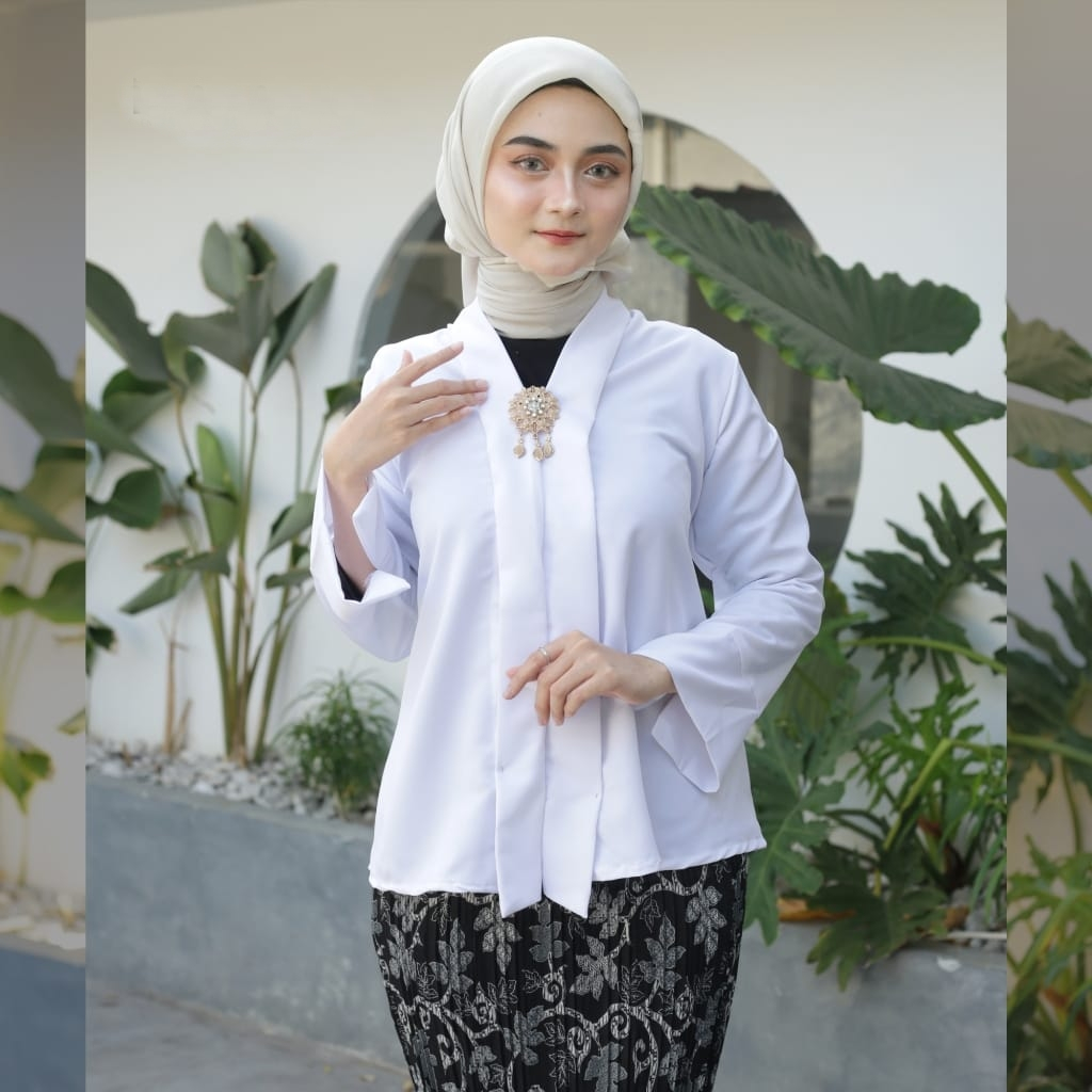 ATASAN KEBAYA FLOY BALOTELY / KEBAYA ATASAN WISUDA / KEBAYA KONDANGAN / KEBAYA PESTA MODERN WARNA PU