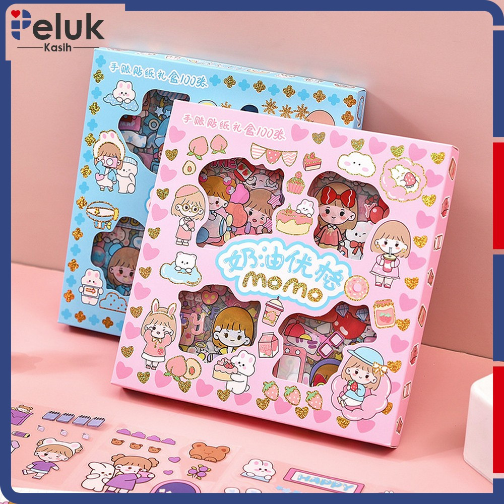 

Sticker Aesthetic Karakter Tumblr Botol Motivasi / Stiker 2D Isi 100pcs / Botol Minum Dekorasi Scrapbook Lucu Serbaguna Peluk Kasih C473