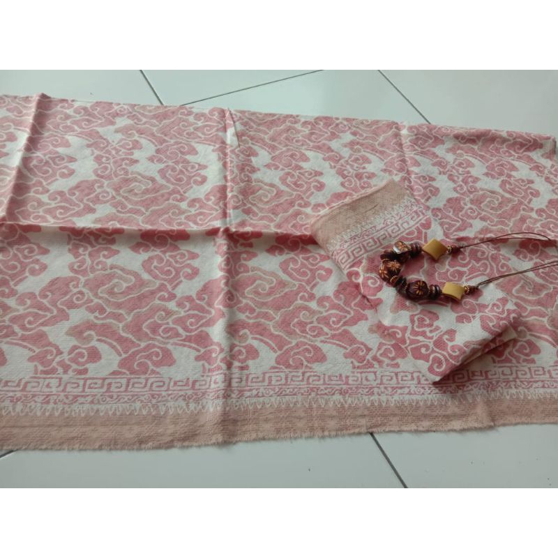 BATIK CAP MOTIF MEGA MENDUNG DOBBY DUSTY PINK