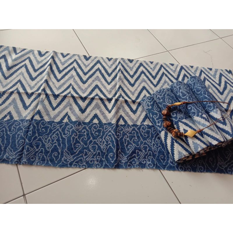 BATIK CAP MEGA MENDUNG DOBBY NAVY