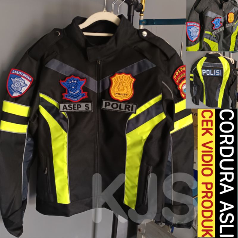 JAKET POLISI CORDURA LANTAS FREMIUM | JAKET LANTAS TERBARU POLRI