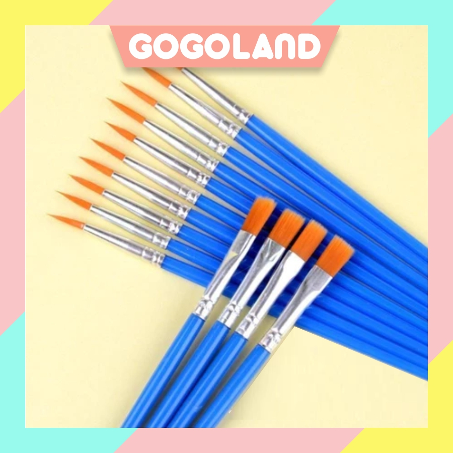 

⭐Gogoland⭐ Kuas Lukis Cat Air Kuas Cat Air Kuas Cat Minyak Kuas Lukis Kecil Paint Brush Paint By Numbers Kuas Gypsum Kuas Cat Acrylic Kuas Nylon Kuas Lukis Anak Kuas Melukis Anak Kuas Lukis Styrofoam S138