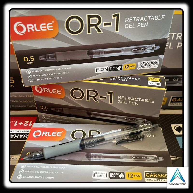 

Pulpen Gel OR-1 Bolpoint Premium ORLEE 1 PACK ISI 12 PCS