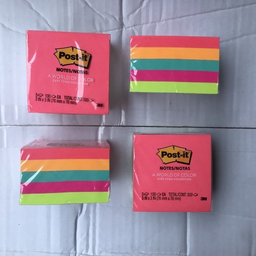 

[ SET ] Sticky Notes Memo Post It 654 - 3M Warna Warni MURAH! RJ4