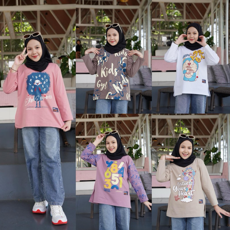 GYL Kids Top Oversize Anak Lengan Panjang