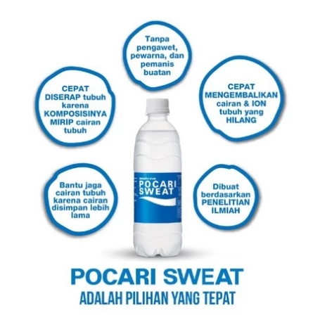 

POCARI SWEAT BOTOL MINUMAN ISOTONIK 350ML