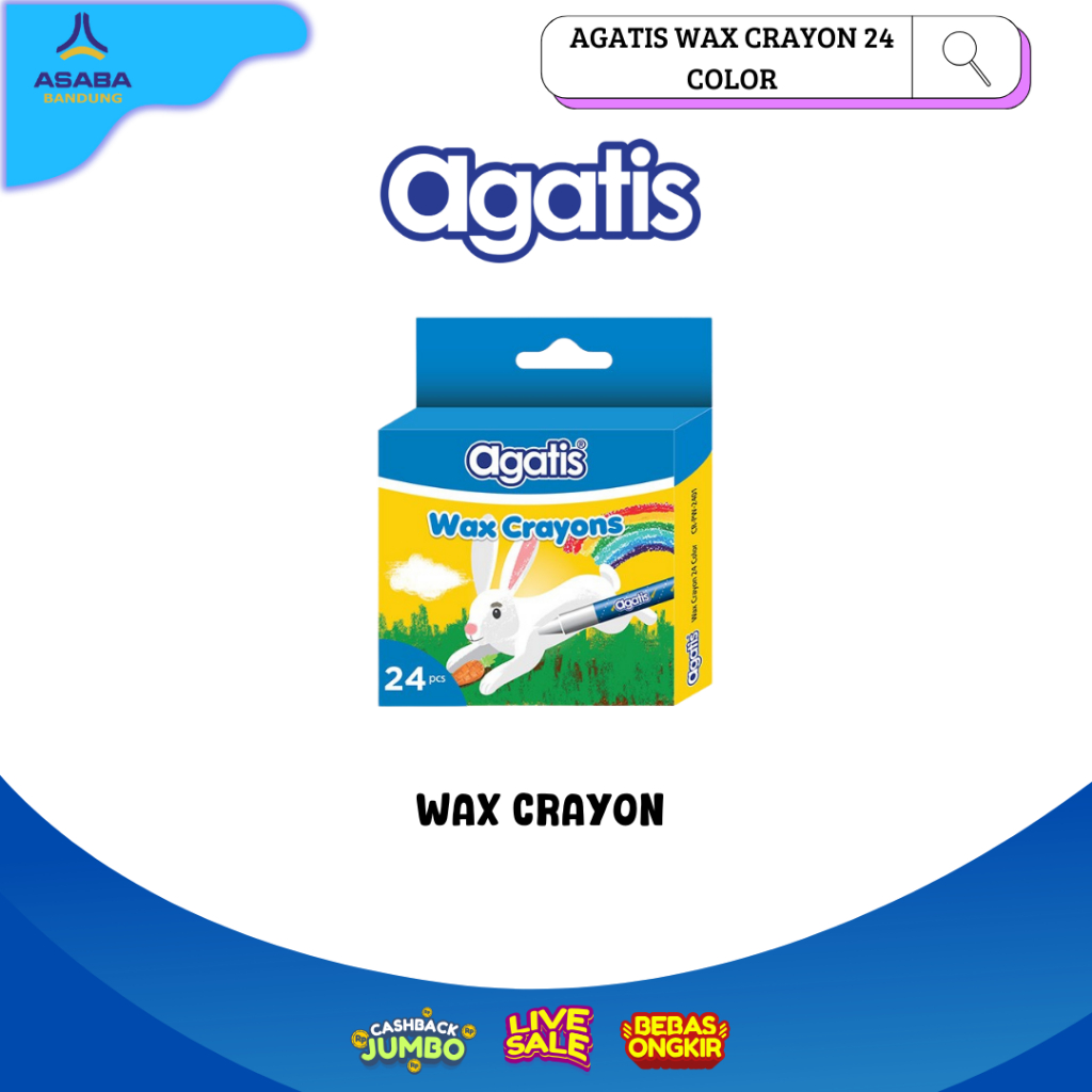 

Asaba Bandung - Agatis Wax Crayon 24 Warna