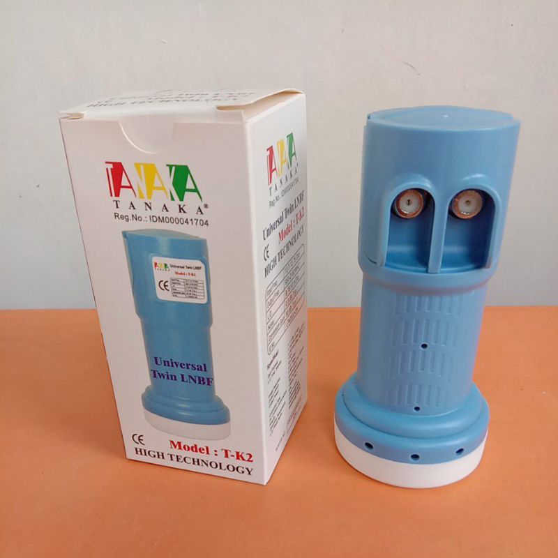 LNB DUAL OUTPUT TANAKA K2 LNB DOUBLE 2 OUTPUT LNB KUBAND DUAL