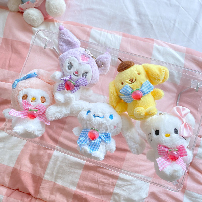 Chic Corner “Sanrio Plush Keychain” | Sanrio Bag Charm | Kuromi Keychain | Melody Keychain | Pompomp