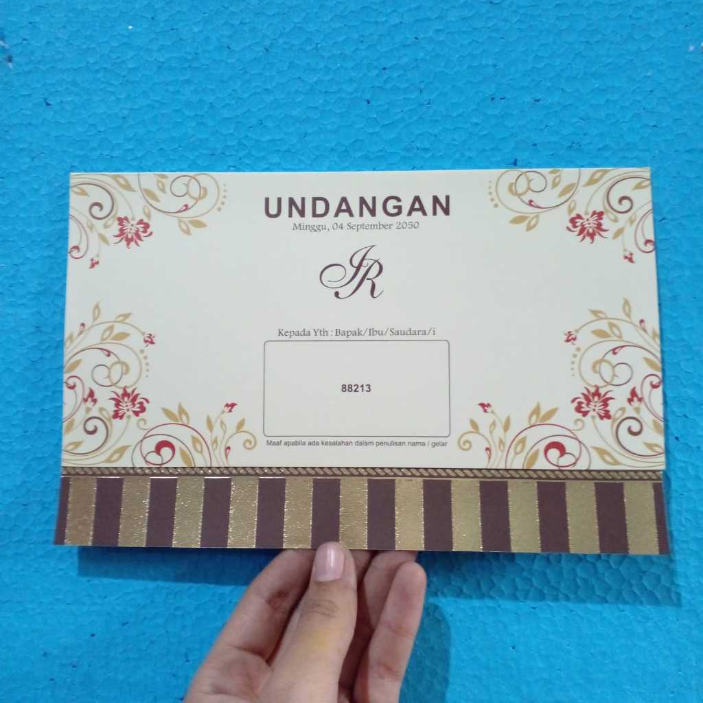 print UNDANGAN NIKAH ERBA 88213 PERNIKAHAN SUNAT SUNATAN KHITAN KHITANAN FREE PLASTIK, FOTO DESIGN