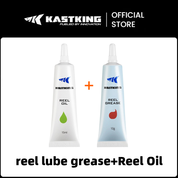 [OFFICIAL] KastKing Reel Oil 20ML+20ML, Bearing Oil+Gear Grease, reel lube pelumas minyak reel panci