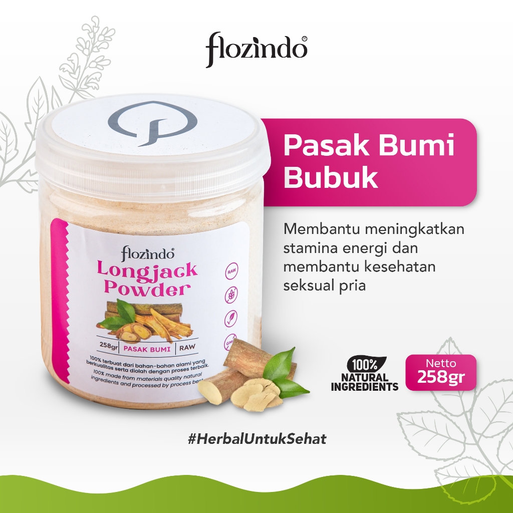 

Premium Flozindo Longjack Powder / Pasak Bumi Bubuk Tongkat Ali Stamina Pria