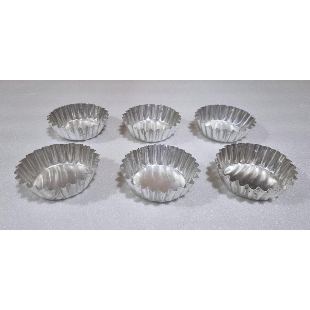 loyang cetakan kue roti bolu brownies mini cake kukus bentuk bulat besar kecil tinggi 2,5 cm alumini