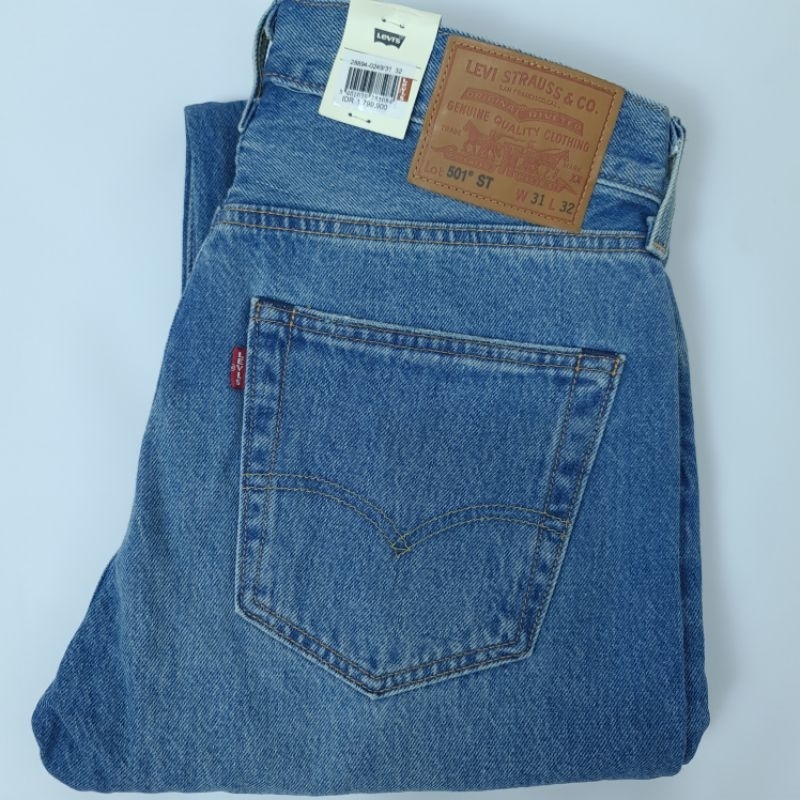 Levi 's Men's 501 Slim Taper Ripped Jeans