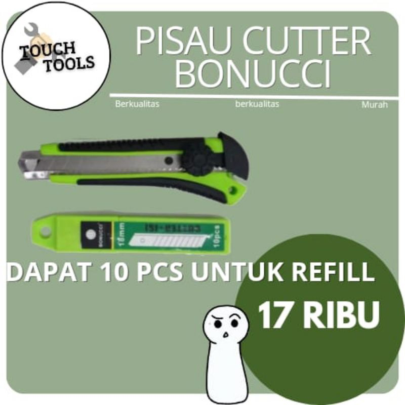 

Pisau Cutter Bonucci + 10 PC isi murah