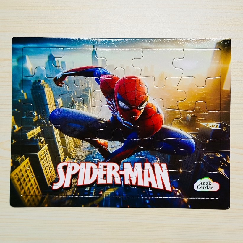 Puzzle / Puzle  /  Puzel SPIDERMAN uk Besar belajar kreatifitas mainan anak