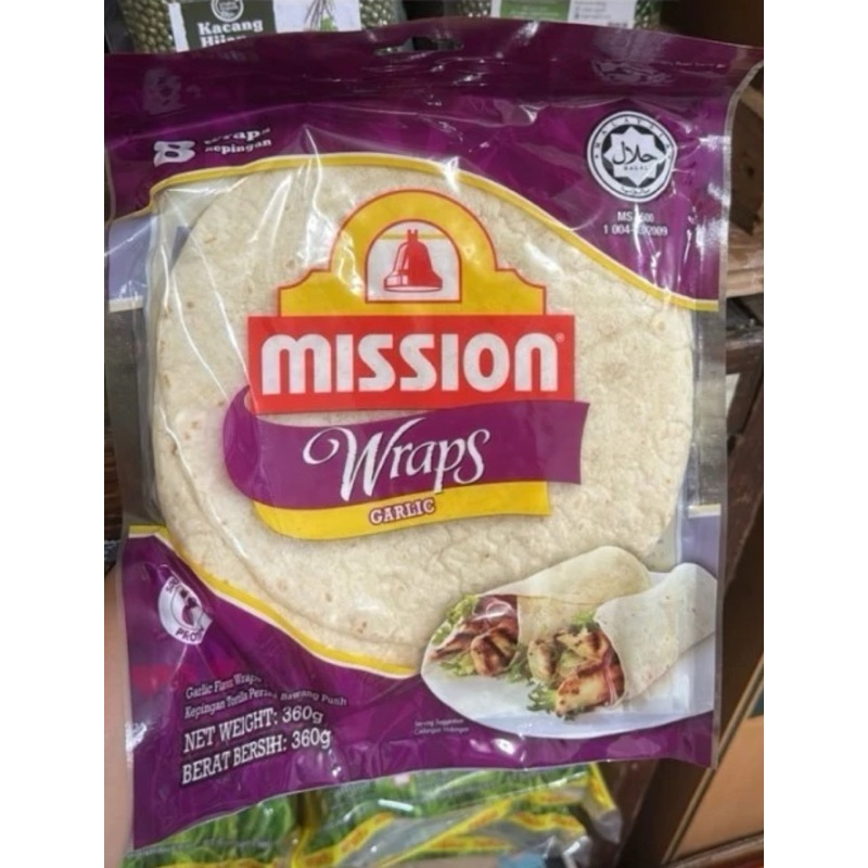 

Mission Wraps Garlic Mission Wraps Garlic (8 wraps) kebab / tortillas wrap