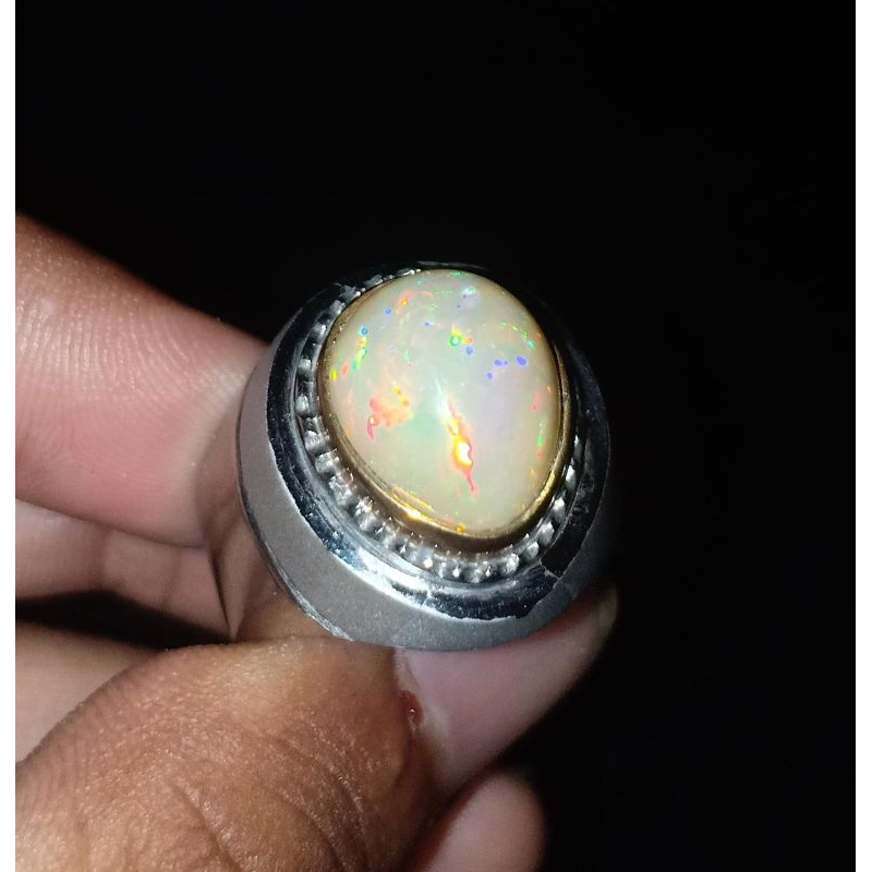TERBARU BATU CINCIN KALIMAYA BROWN OPAL ( KALIMAYA TEH ) SIAP PAKAI