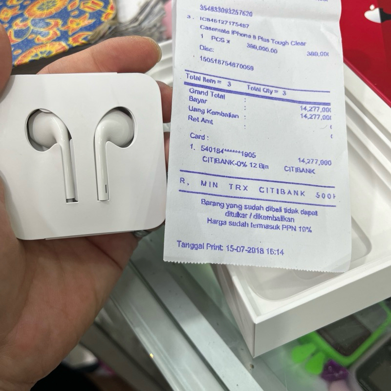 Handsfree iPhone 11 copotan original iBox New